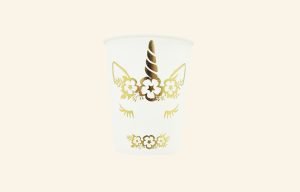 Gold Unicorn Cups