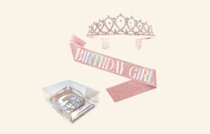 Birthday Girl Tiara & Sash Set