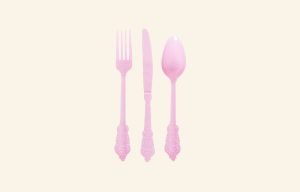 Luxe Pink Cutlery Set