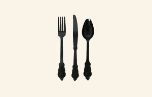 Luxe Black Cutlery Set