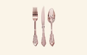 Luxe Rose Gold Cutlery Set