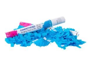 Blue Powder & Confetti Popper Gender Reveal