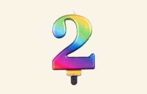 #2 Rainbow Jumbo Candle