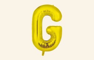 Gold Letter G Balloon