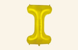 Gold Letter I Balloon