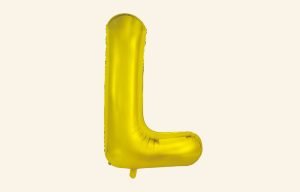 Gold Letter L Balloon