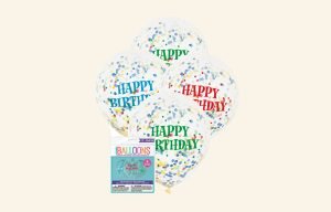 Birthday Confetti Balloons 6pk