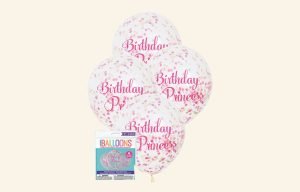 Birthday Princess Balloons 6pk