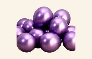 Chrome Purple Balloons 10pk