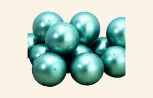 Chrome Green Balloons 10pk