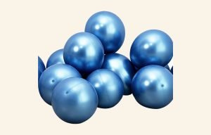 30cm Chrome Blue Balloons 10pk