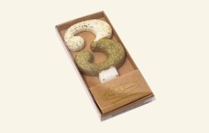 Gold Glitter Candle 3