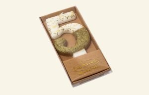 Gold Glitter Candle 5