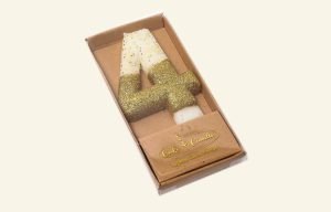 Gold Glitter Candle 4