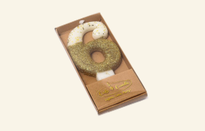 Gold Glitter Candle 6