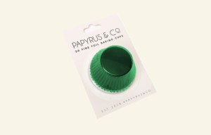 Green Foil Baking Cups