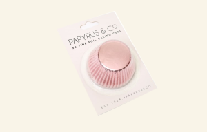 Pastel Pink Foil Baking Cups