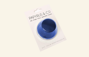 Navy Foil Baking Cups