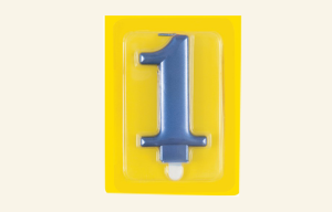 #1 Blue Jumbo Candle
