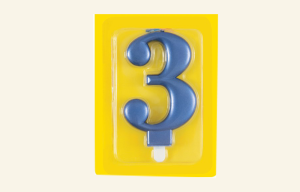 #3 Blue Jumbo Candle