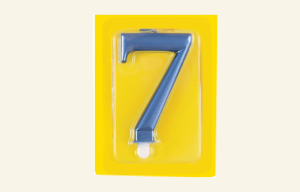 #7 Blue Jumbo Candle