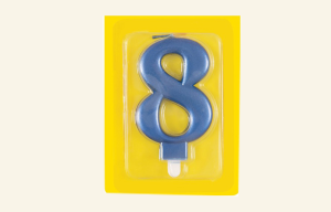#8 Blue Jumbo Candle