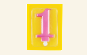 #1 Pink Jumbo Candle