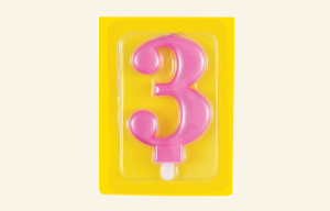 #3 Pink Jumbo Candle