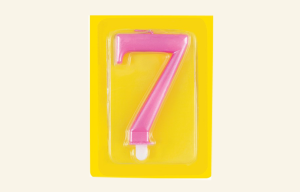 #7 Pink Jumbo Candle