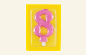 #8 Pink Jumbo Candle