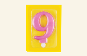 #9 Pink Jumbo Candle