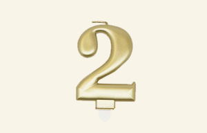 #2 Gold Jumbo Candle