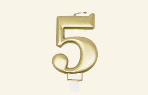 #5 Gold Jumbo Candle