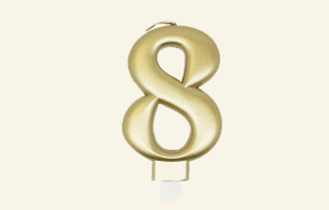 #8 Gold Jumbo Candle