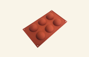 6 Holes Half sphere Silicone Mould