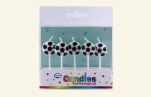 Soccer Candles 5pk