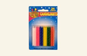 Coloured Candles 24pk