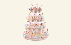 Clear Cup Cake Stand Hire