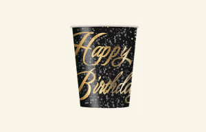 Gold Birthday Cups