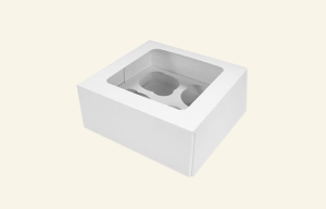 Cupcake Box 4 Holes