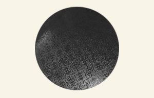 Cake Board Black Round MDF 11”