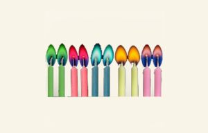 Colour flame Candles 10pk