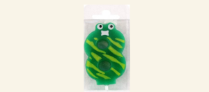 Number 8 Funny Candle
