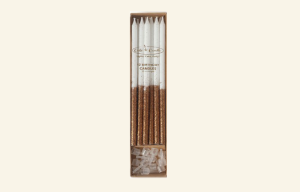 Rose Gold Glitter Candles 12pk