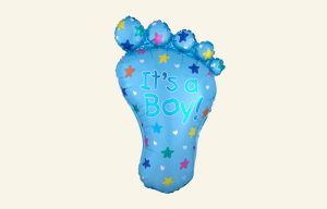 It's a Boy Foot Balloon