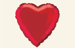 Red Heart Balloon