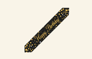 Gold Birthday Banner