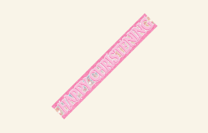 Christening Banner