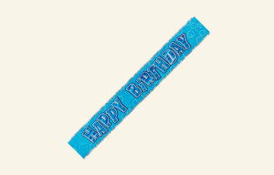 Blue Birthday Banner