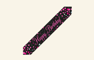 Pink Birthday Banner
